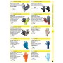 12PAIA GUANTI NYLON/LATTICE ROSSO/GRIGIO TG.8